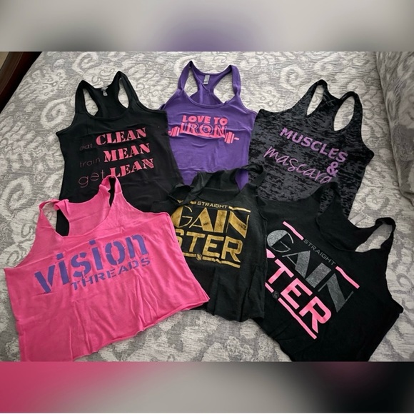 “Muscles & Mascara” Workout Tank - Picture 2 of 2